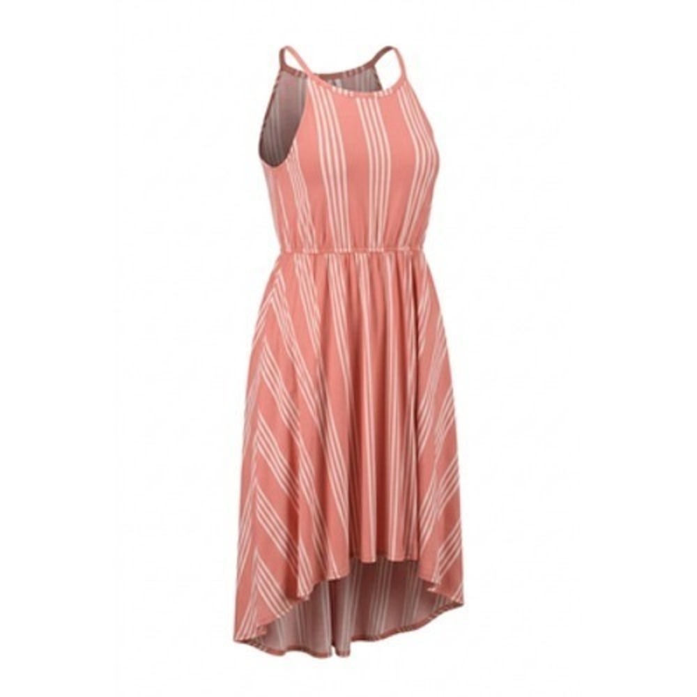 Torrid Beachy Dress Womens 4 Pink Striped Tank Sundress Boho Wedding Resort Vaca